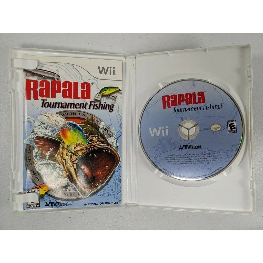3 Wii games Rapala Tournament Fishing & Monster Buck Hunter & Outdoor Adventures